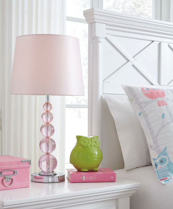 Letty Pink Crystal Table Lamp (1/CN) - Ashley shop at  Regency Furniture