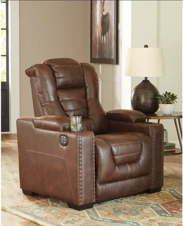 Owner's Box - Dual Power Recliner - Thyme