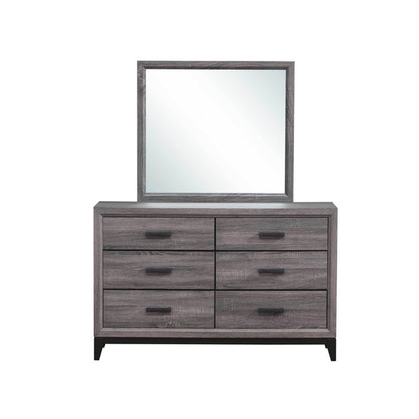 Kate - Dresser and Mirror - Grey