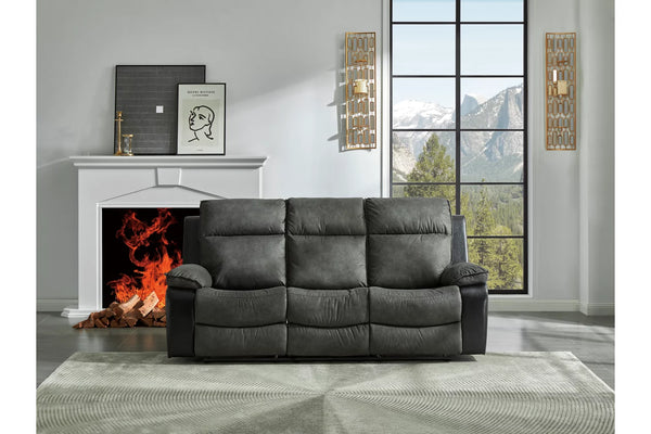 Woodsway - Reclining Sofa - Gray